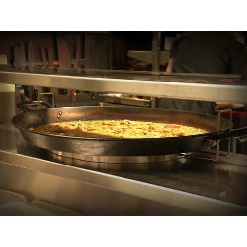 Support à paella extensible professionnel poele a paellas de 26 à 70 cm