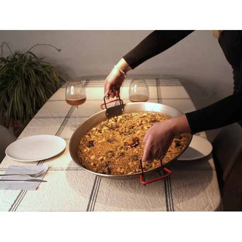 Support à paella extensible or porte-paellas compatible de 26 à 55 cm