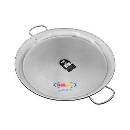 Poele a Paella Inox 90 cm pour 40-50 personnes parts  Poele a Paella