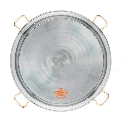 Poele a Paella Inox 90 cm pour 40-50 personnes parts  Poele a Paella