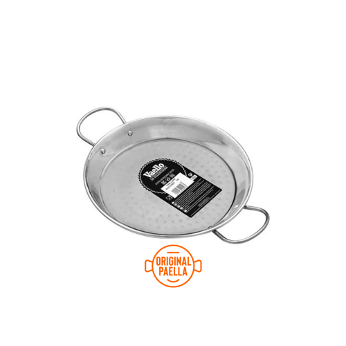 Poele a Paella Inox 38 cm pour 5-8 personnes parts Poele a Paella