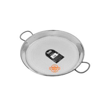 Poele a Paella Inox 46 cm pour 8-12 personnes parts Poele a Paella