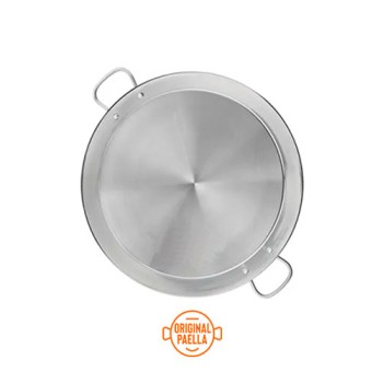 Poele a Paella Inox Induction 46 cm pour 8-12 personnes Poele a Paella