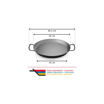 Poele a Paella Inox Induction 36 cm pour 4-7 personnes Poele a Paella