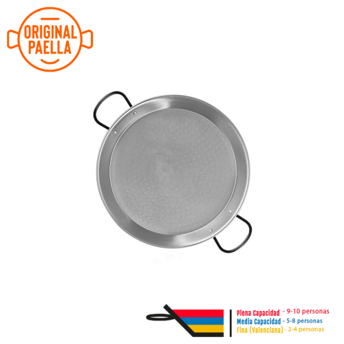 Poele a Paella en Acier Poli 42 cm 10 parts Poele a Paella