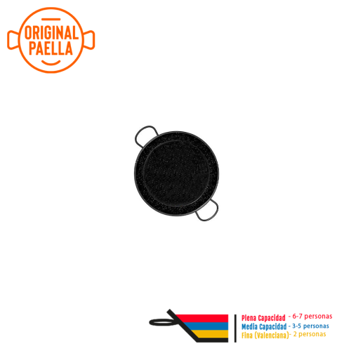 Poele a Paella Emaillé 36 cm pour 4-7 personnes parts Poele a Paella