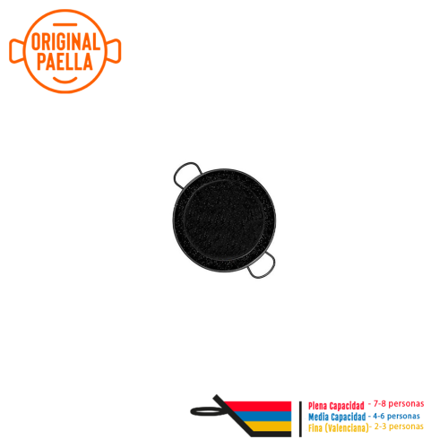 Poele a Paella Emaillé 38 cm pour 5-8 personnes parts Poele a Paella