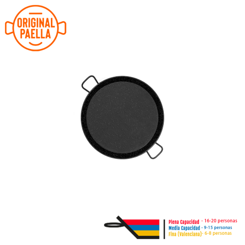 Poele a Paella Emaillé 60 cm 15-20 personnes parts Poele a Paella