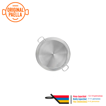 Poele a Paella Inox Induction 50 cm pour 9-14 personnes Poele a Paella