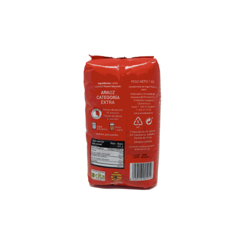 Sac Riz La Marjal 1 Kg Variété Nouveau Maratelli