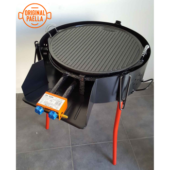 Multifonction Barbecue + Paravents + Paëlla au feu de bois