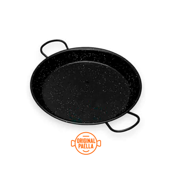 Poele a Paella Emaillé 46 cm pour 8-12 personnes parts Poele a Paella