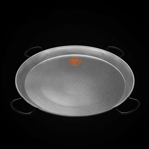 Poele a Paella en Acier Poli 115 cm 120 parts Home