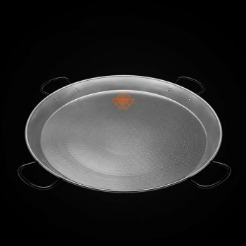 Poele a Paella en Acier Poli 115 cm 120 parts Home