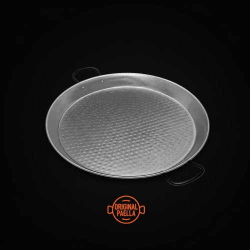 Poele a Paella en Acier Poli 42 cm 10 parts Poele a Paella
