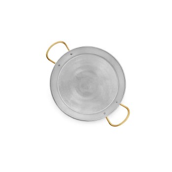 Poele a Paella Inox 46 cm pour 8-12 personnes