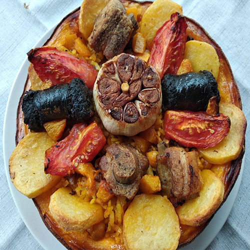 Recette deAscension Casero : Riz au four au potiron