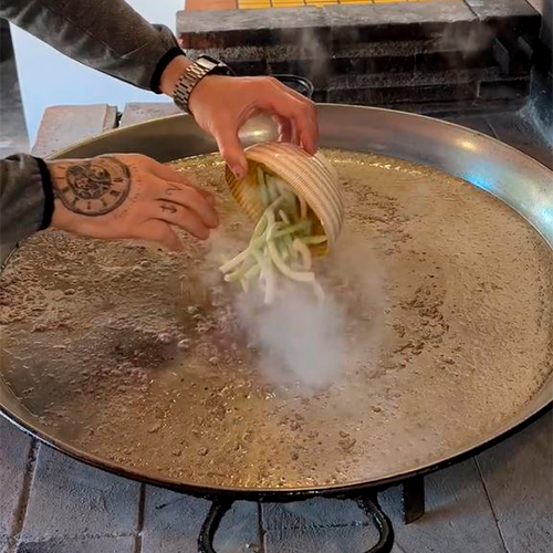 2.- Faire frire les calamars