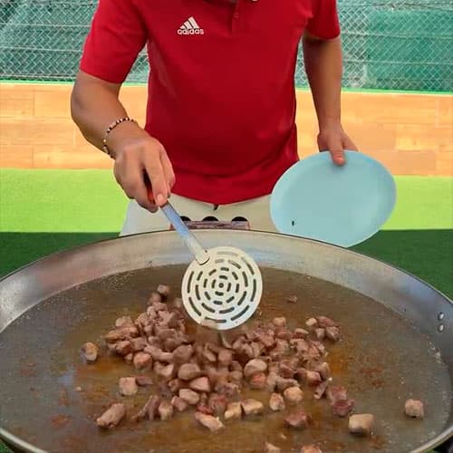 1.- Faire frire les nouilles