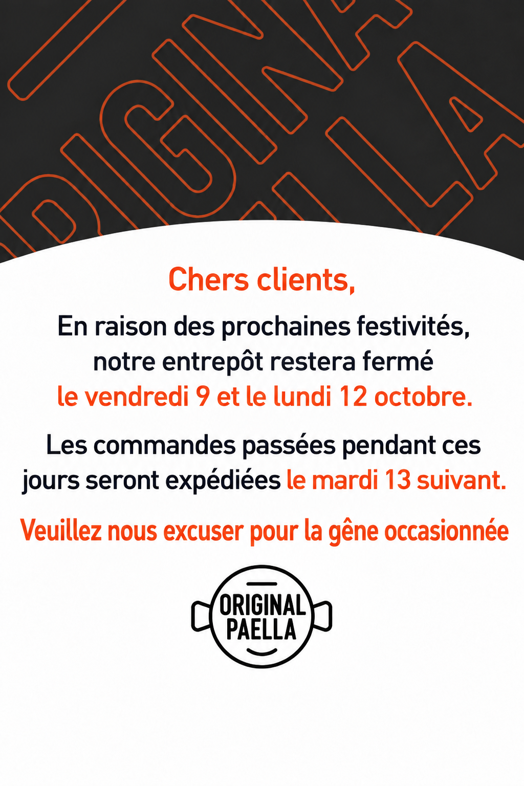 Le tablier à paella original et gratuit