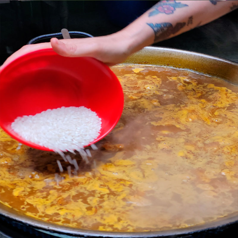 6.- Ajoutez le riz