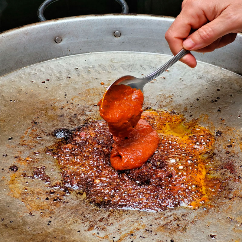 3.- Préparation du sofrito