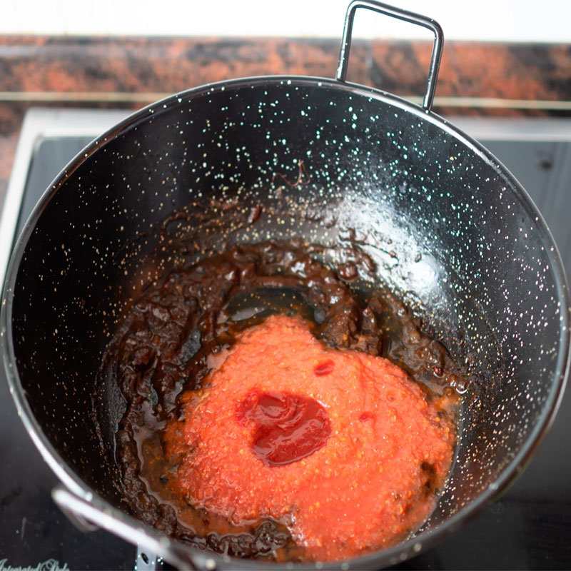 4.- Ajouter la tomate