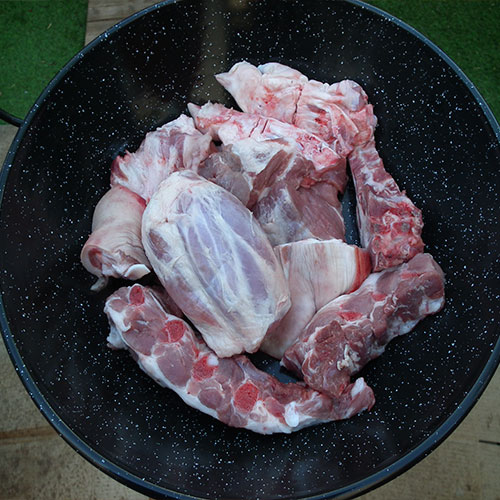 1.- Cuisson du porc