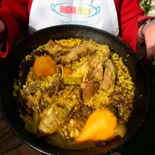 Recette originale “ARRÓS EN FESOLS I NAPS”
