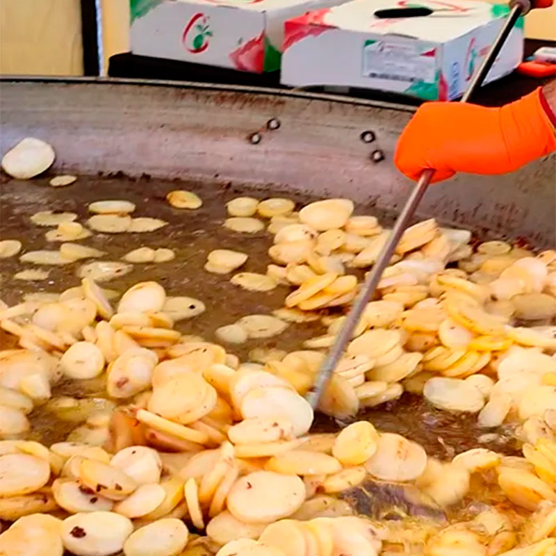 1.- Faire dorer les pommes de terre