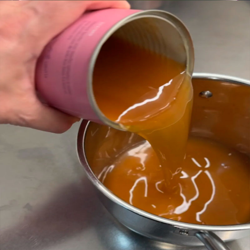 5.- Préparez le bouillon