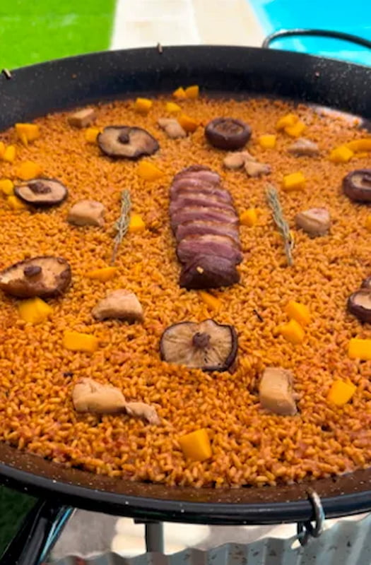 6.- Ajouter la mangue et le shitake