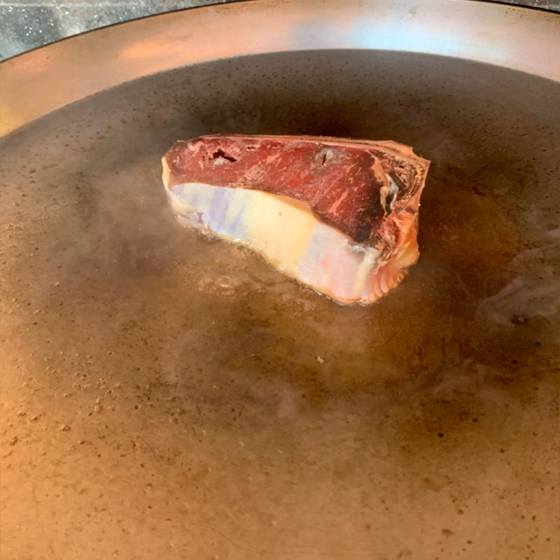 2.- Marquez le steak à votre goût