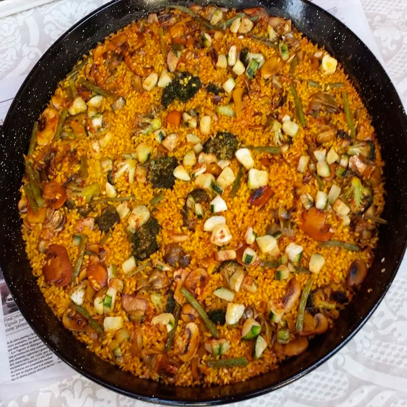 Recette facile de paella aux légumes
