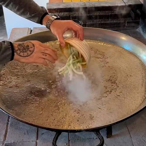 2.- Faire frire les calamars