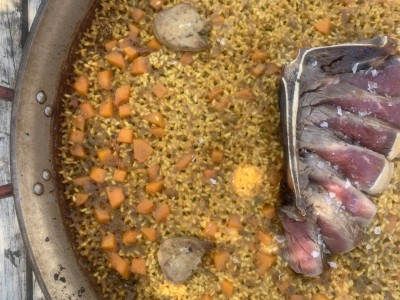 Recette de @cris_riceandmeal : riz faux-filet de vieille vache au foie et potiron