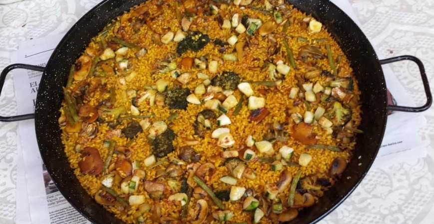 Recette facile de paella aux légumes