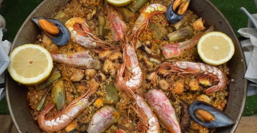 Recette facile riz au poulpe, rouget et artichauts