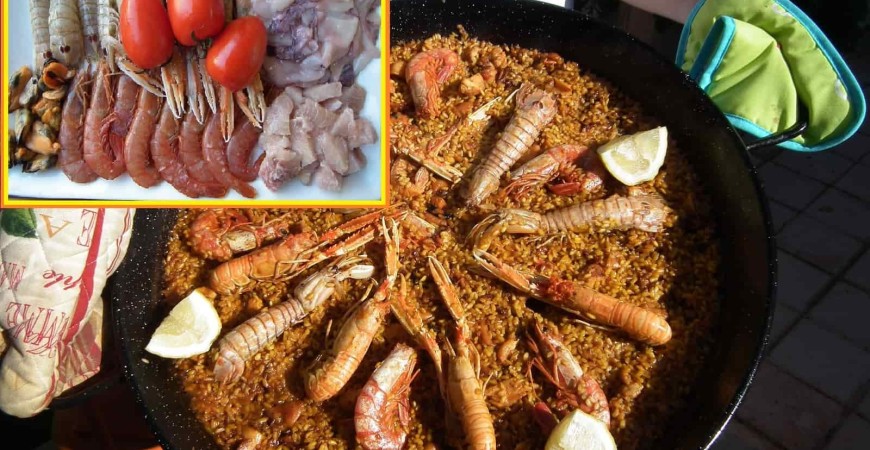 Recette facile de la paella aux fruits de mer
