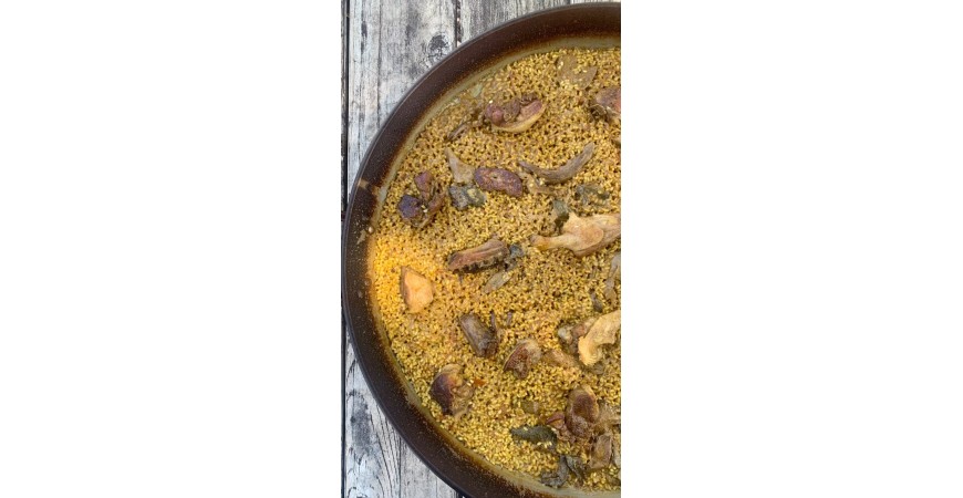 Recette de @cris_riceandmeal : riz de canard braisé à la bière avec cèpes et foie gras