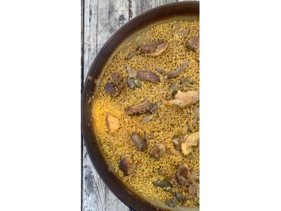 Recette de @cris_riceandmeal : riz de canard braisé à la bière avec cèpes et foie gras