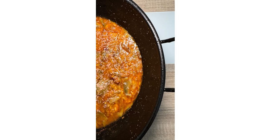 Recette de @vadearroces : Riz moelleux aux côtes, artichauts et foie gras