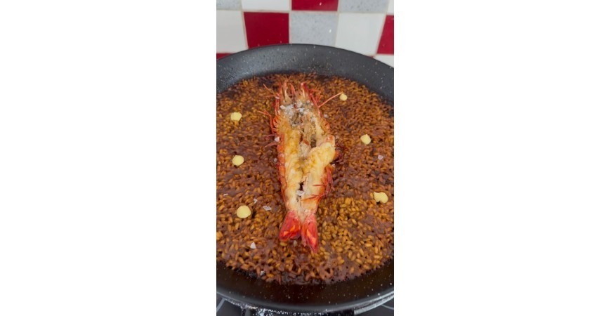 Arroz seco de langostino Jumbo