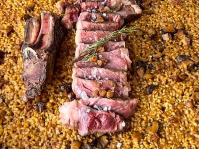 Recette de @fanaticook : Riz à l'escalope de bœuf maturée