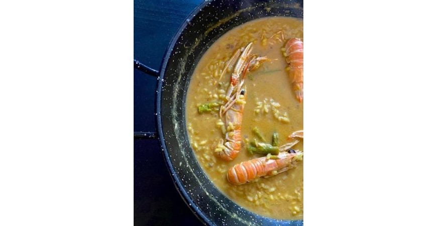 Receta de @joaquin.gm: arroz meloso de cigalas con curry y coco