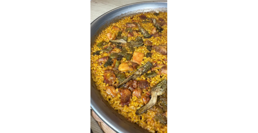 Receta de _comeydisfruta_: Arroz de pollo con alcachofa