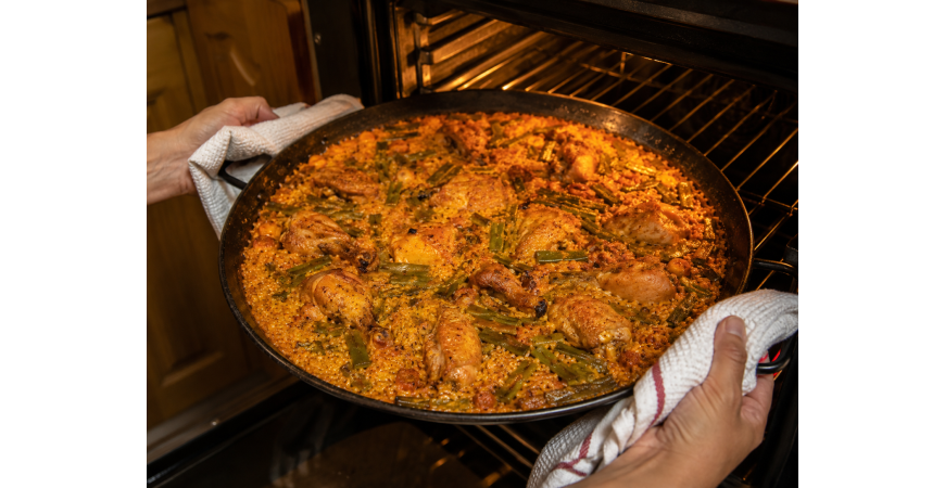 terminar arroz en el horno