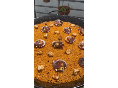 Recette de @fanaticook : Riz festonné au jambon et à la lotte