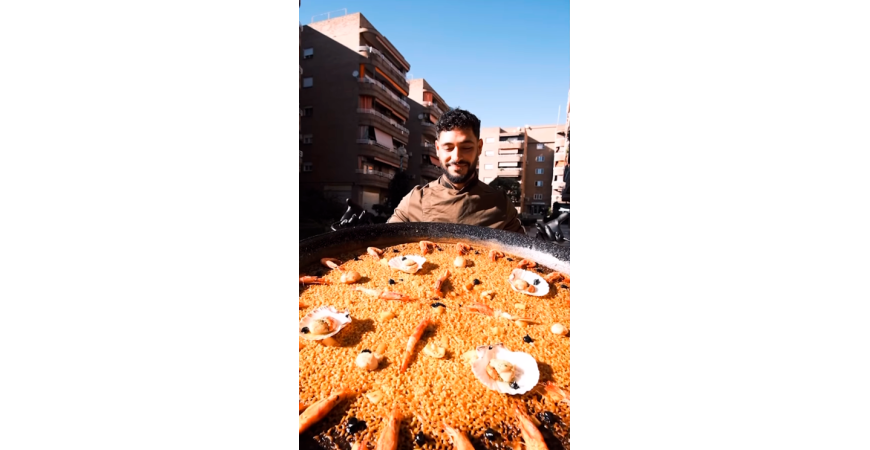 Recette de @laninavalenciana: Riz aux crevettes rouges, pétoncles et seiche