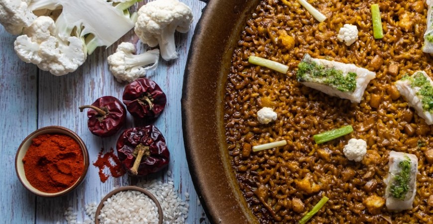 Recette de @cocinandoparati10 : Cabillaud, chou et riz à l'ail